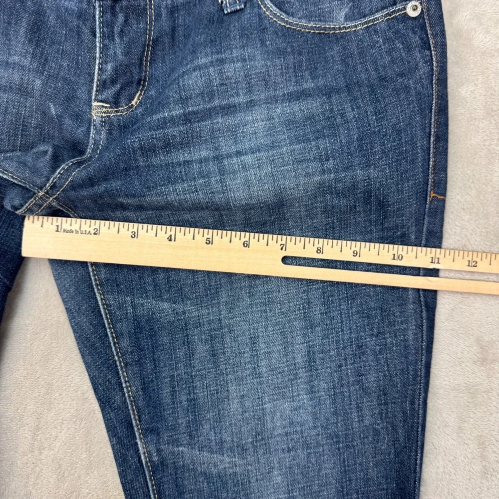 American Eagle Real Flare Jeans Womens 4 Blue Low‎ Rise Wide Leg Y2K Boho